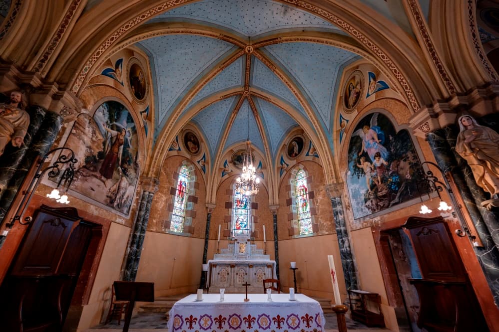 Eglise peinture Masutti Baleyssagues