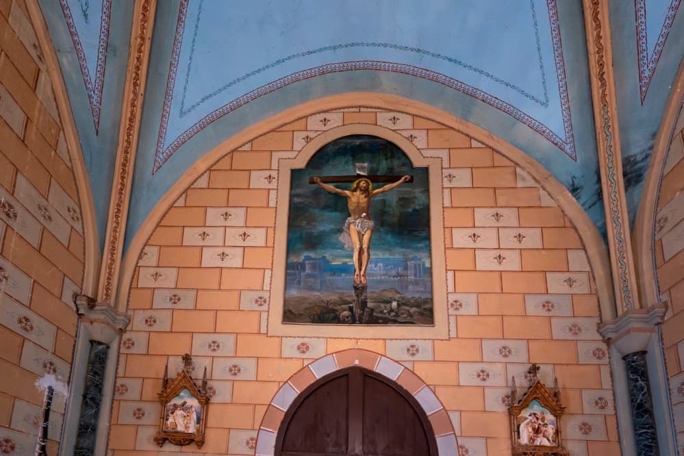 Eglise peinture Masutti Baleyssagues