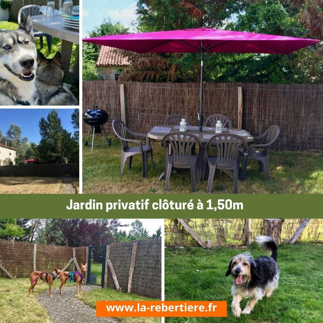 Jardin privatif et clôturé