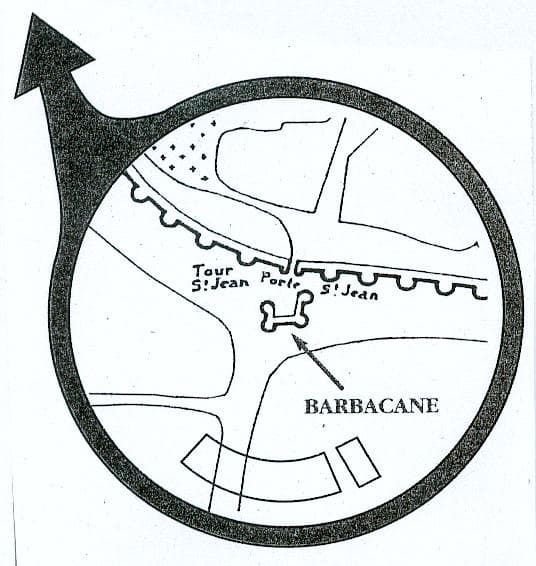 La barbecane de la porte Saint-Jean à Niort