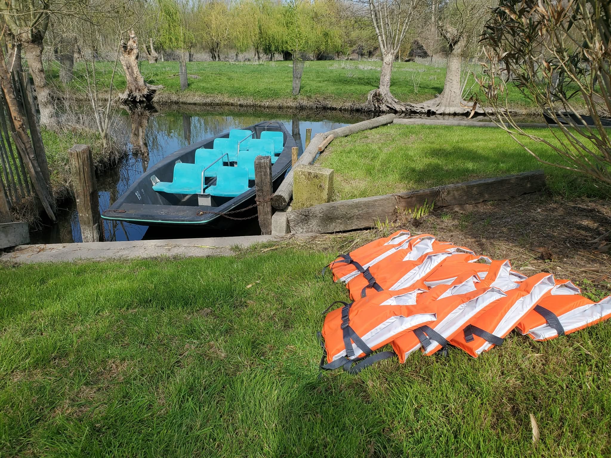 Le jardin avec accès à la conche