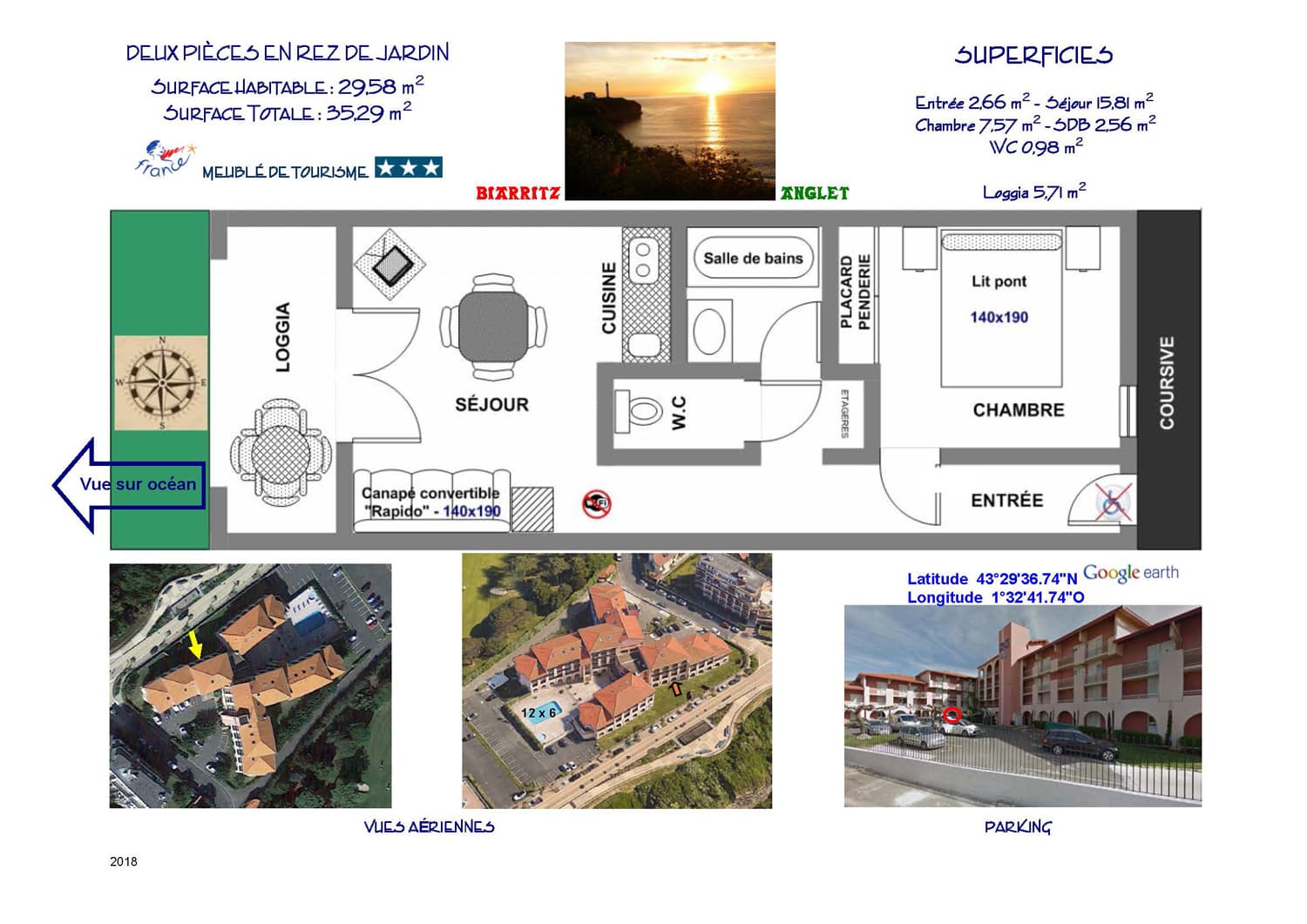 Appartement Gary dans résidence