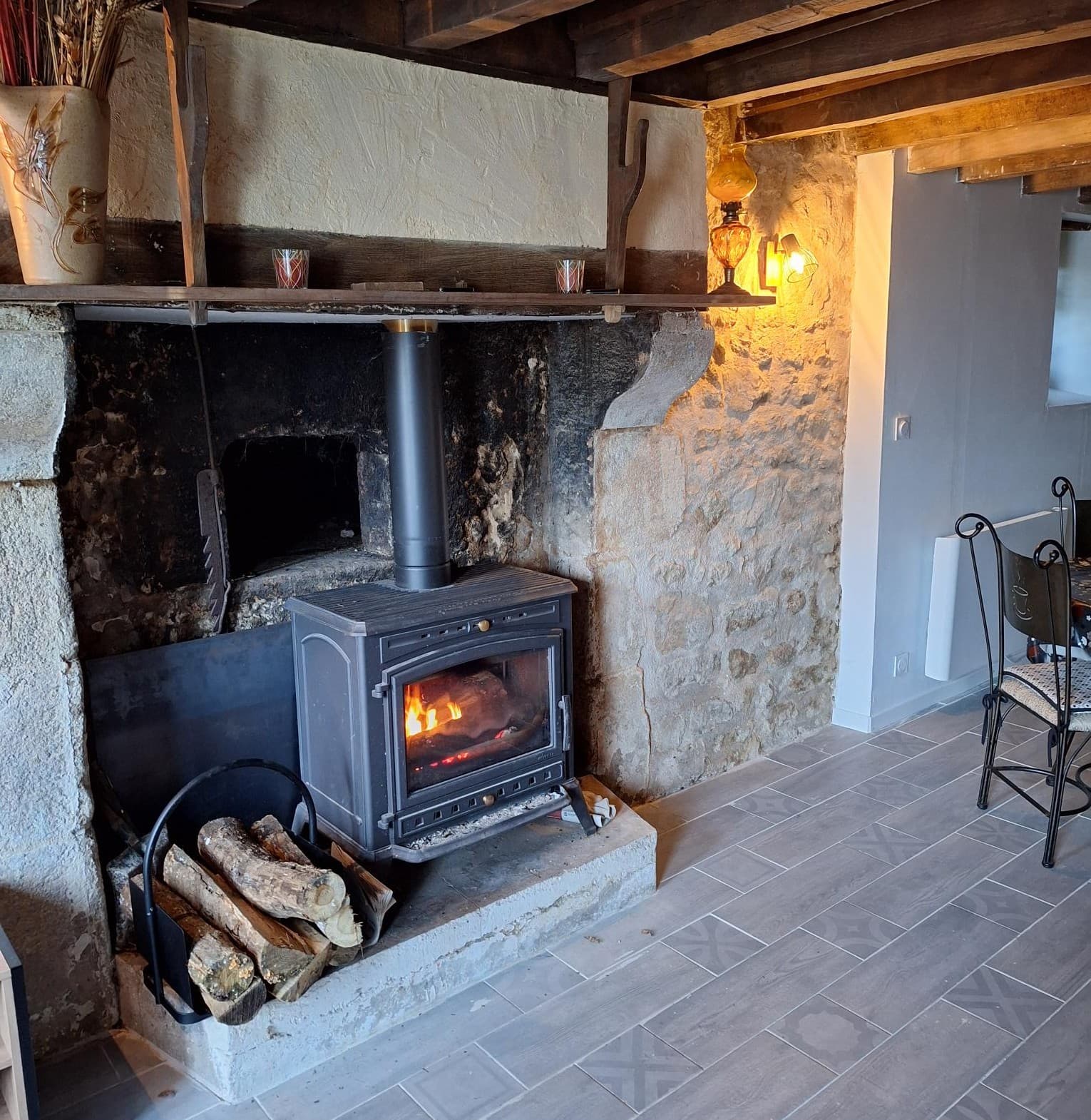 soirée au coin du feu