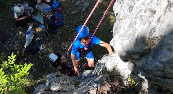 Photo d'escalade au rocher d'Esquit