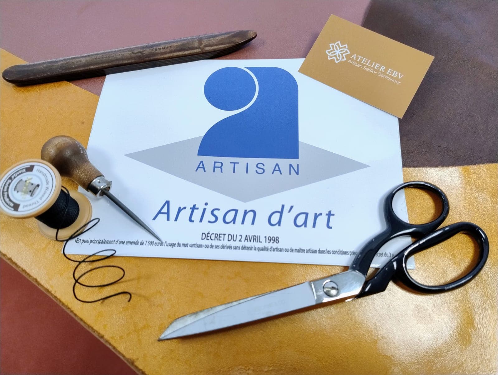 Qualité d'Artisan d'Art attribué par la CMA nouvelle-Aquitaine