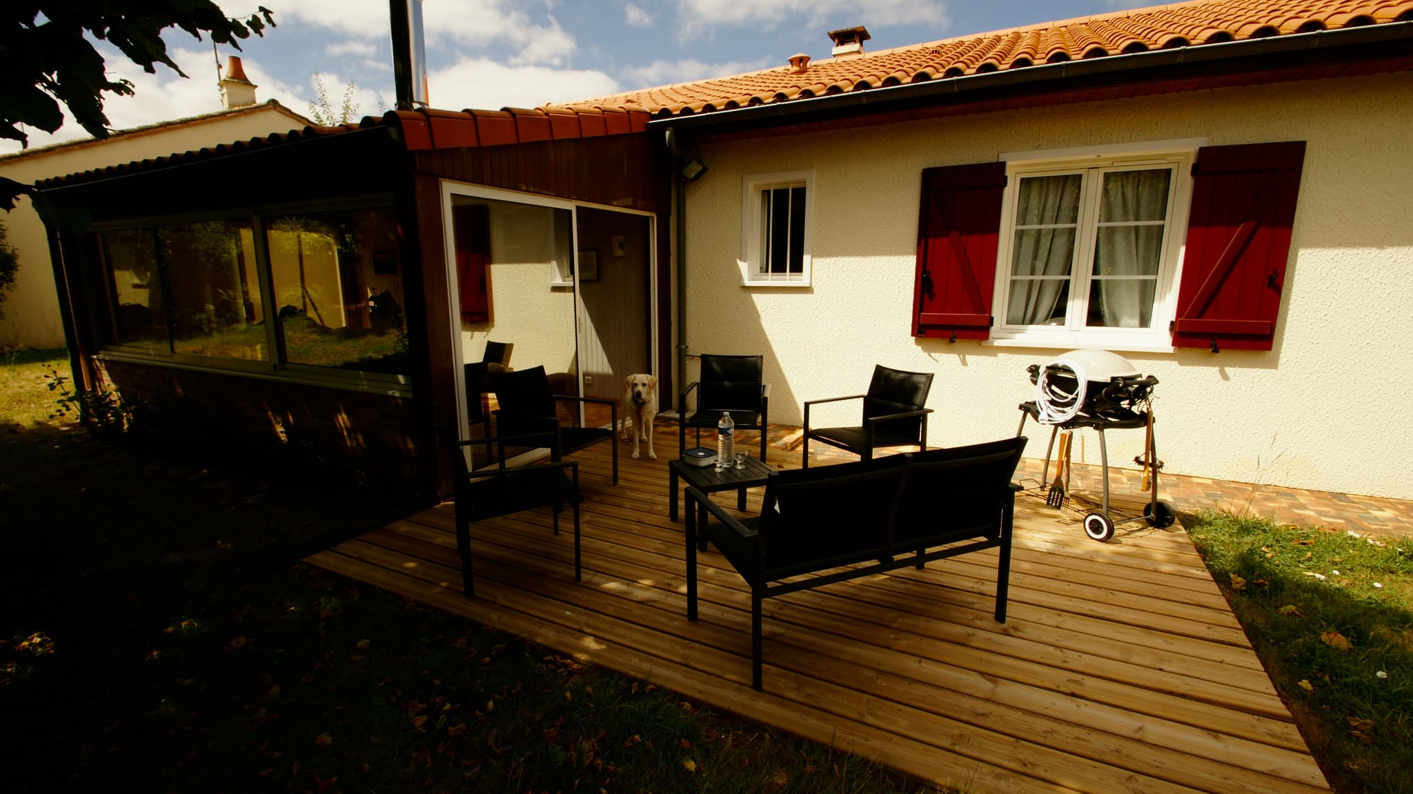 Terrasse du gîte La Citadine