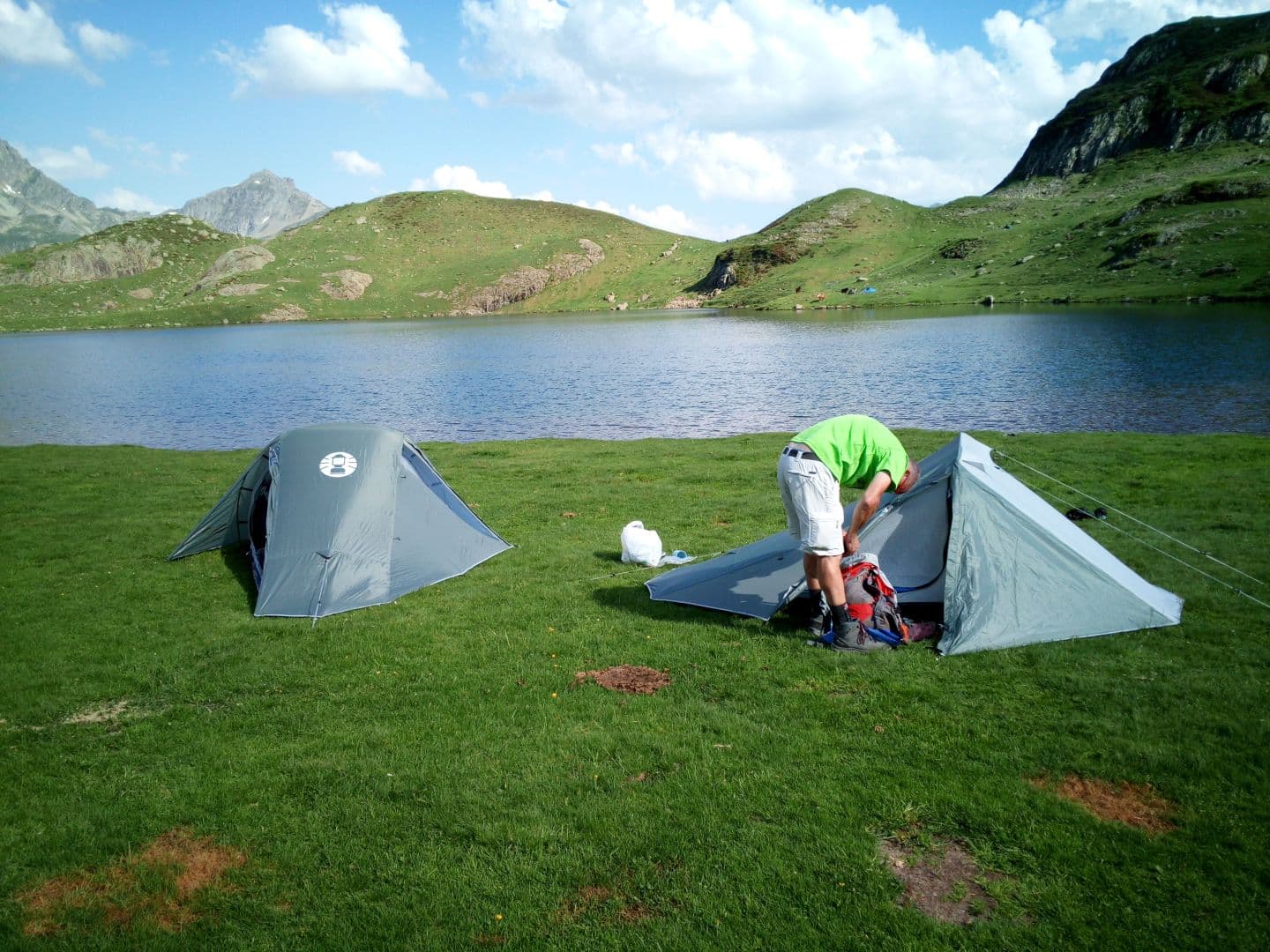 Bivouac sous tentes - Lionel Croquefer - Accompagnateur montagne