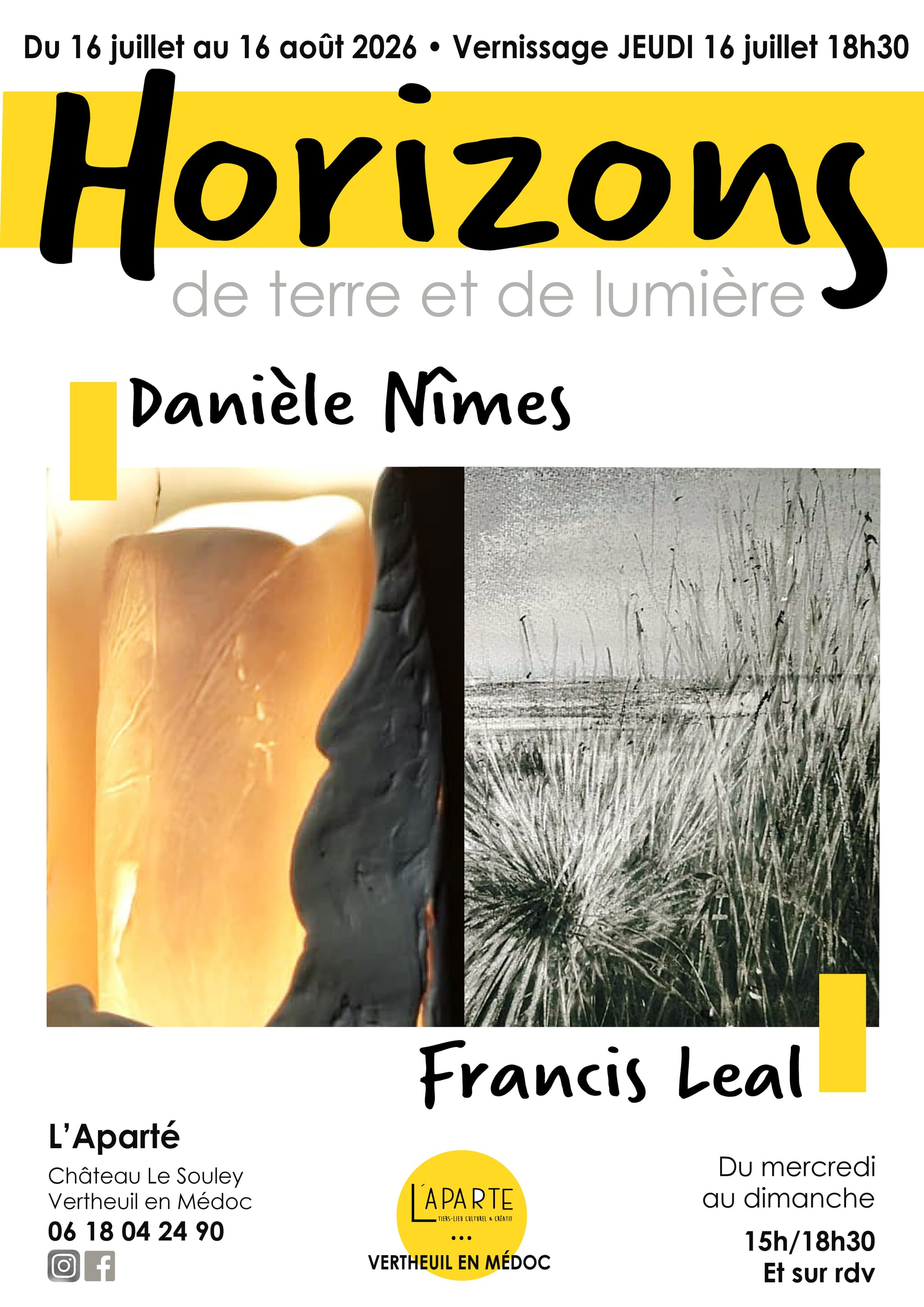 Affiche expo Francis et Daniele