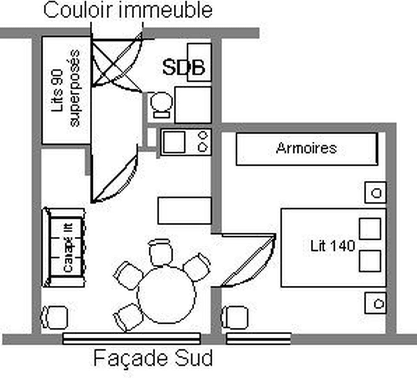 Plan de l'appartement