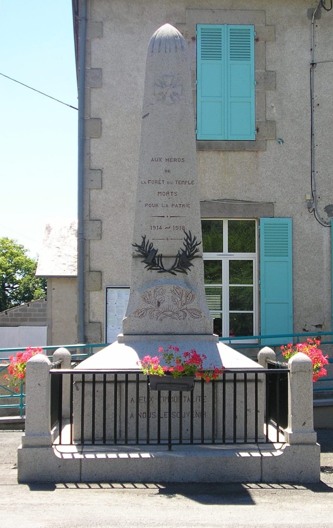 Le Monument aux Morts de la Forêt du Temple_1