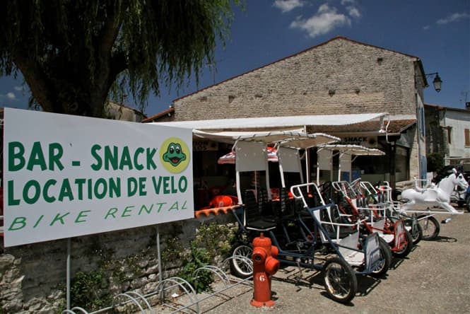 Location de vélos aussi !