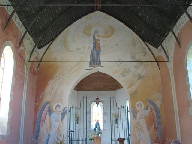 Fresques à l'intérieur de la chapelle © Maïté Labat-Taillebois._2