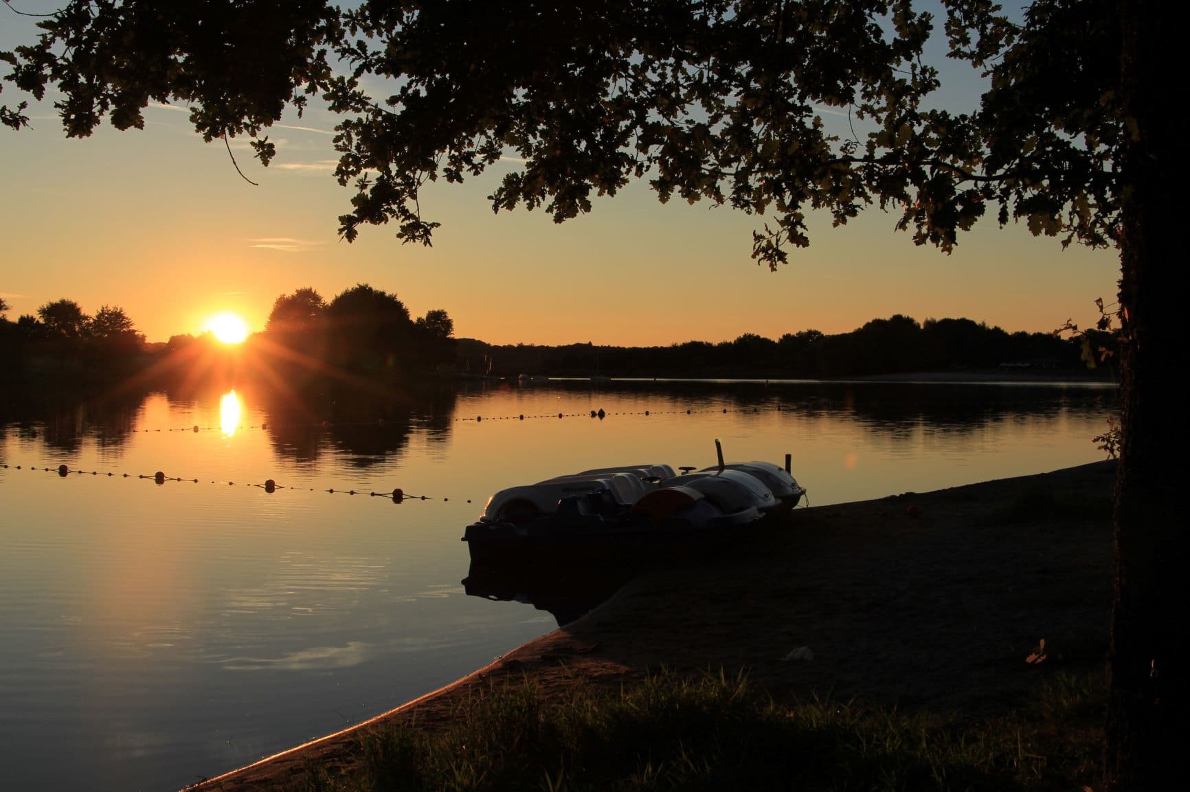 Plan d'eau de Videix - coucher du soleil_6