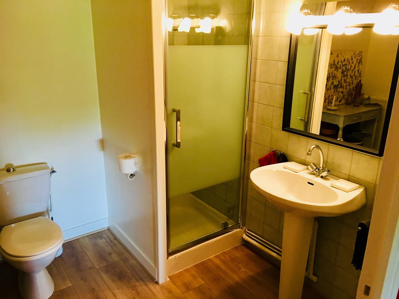 Salle de douche + WC de la chambre de la Chevêche_7