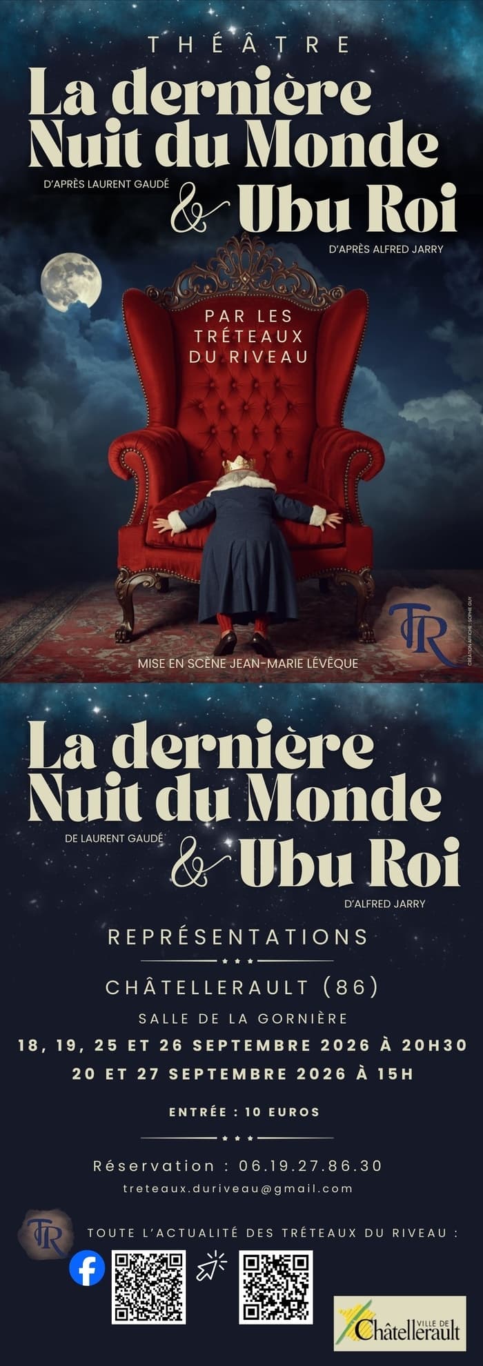 "La dernière nuit du monde & Ubu Roi" - Théâtre par Les Tréteaux du Riveau_1