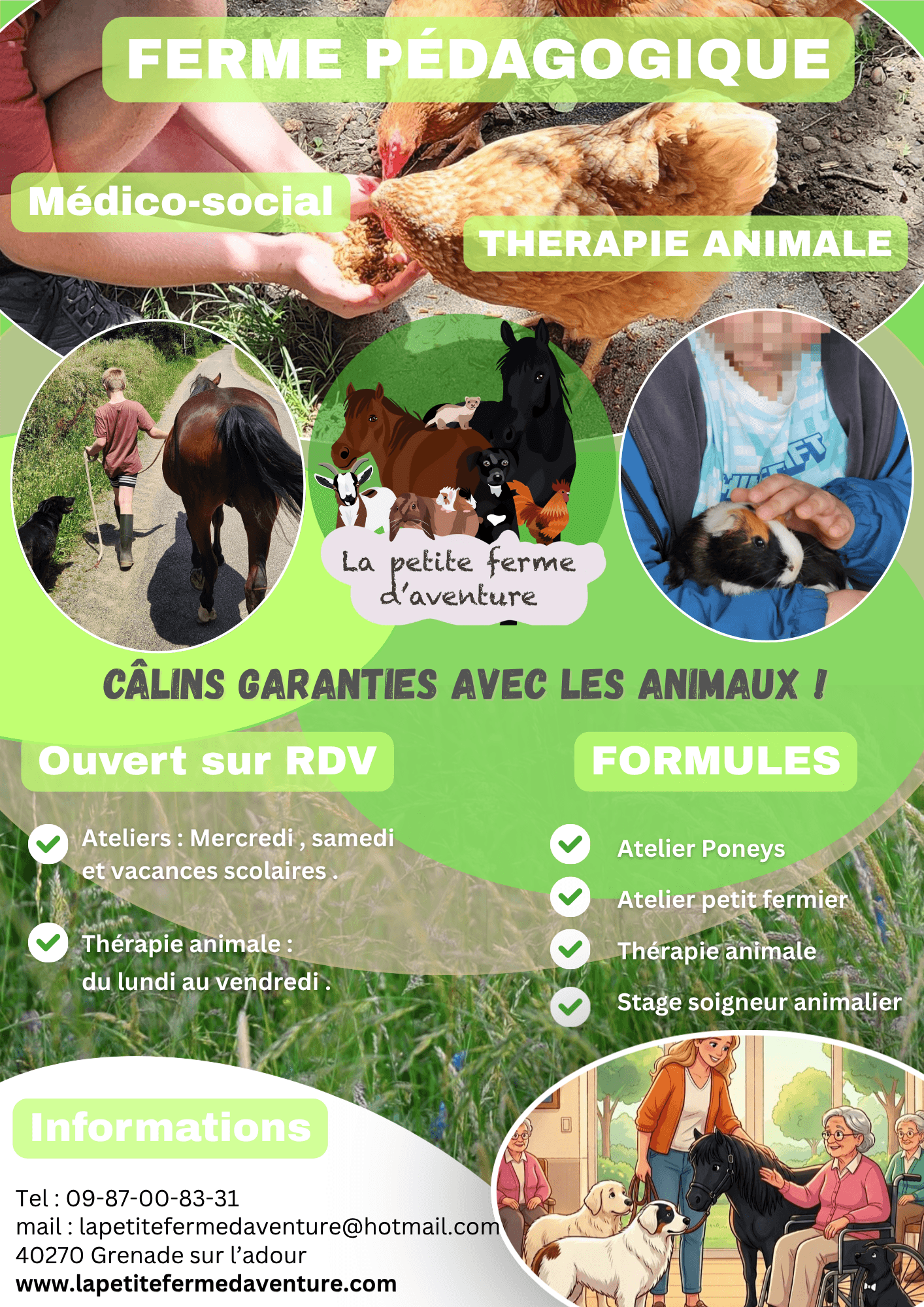 Affiche Évènement Fête Ferme Pédagogique Simple Collage Photo Coloré - 2
