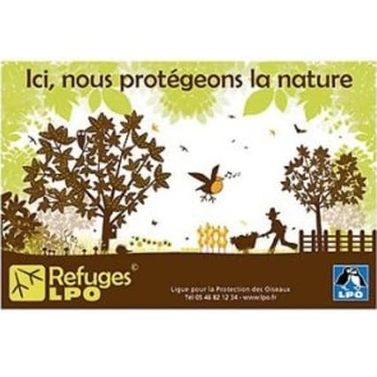 Logo : le Gîte est Refuge LPO depuis 2016 (Ligue pour la Protection des Oiseaux)