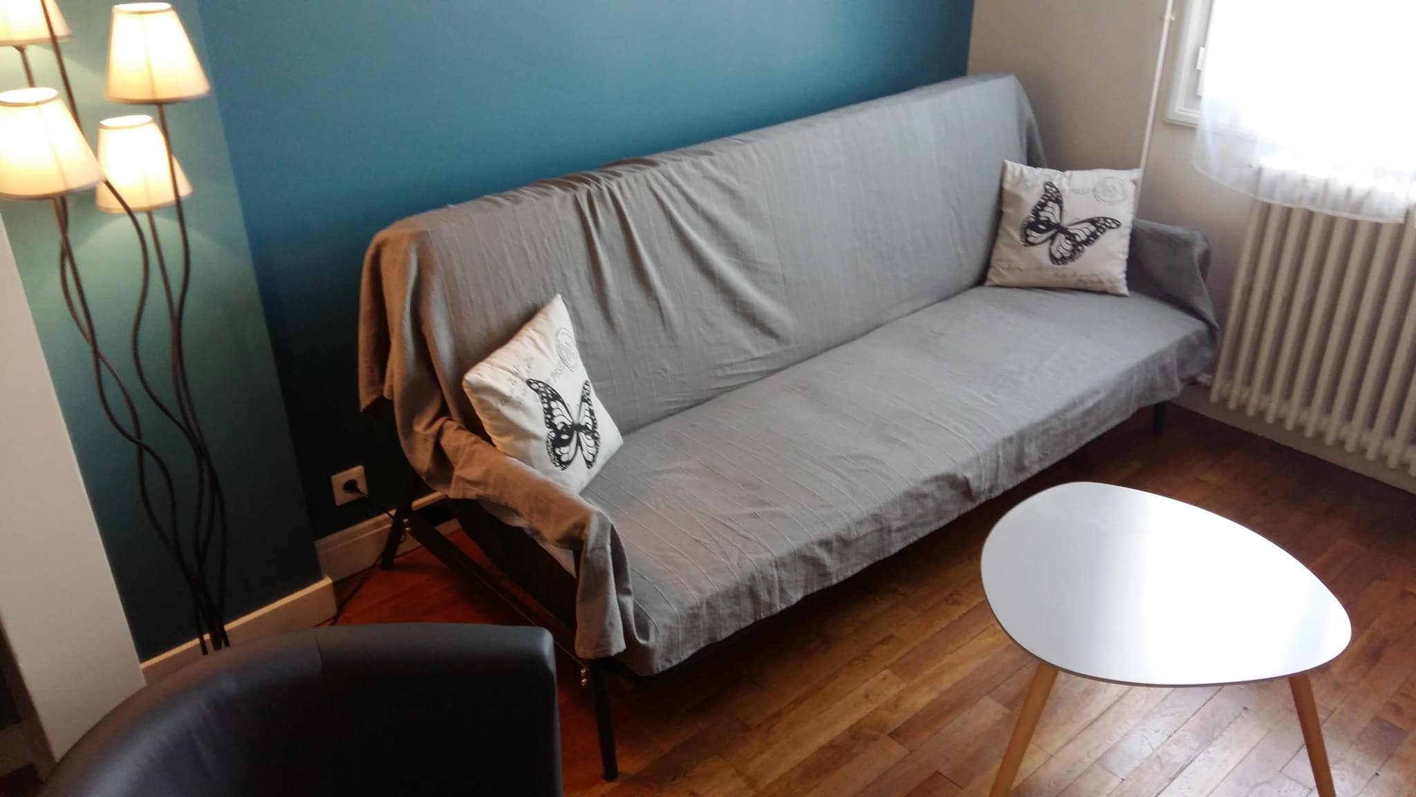Il s'agit du canapé-lit double du salon pour 2 couchages d'appoints