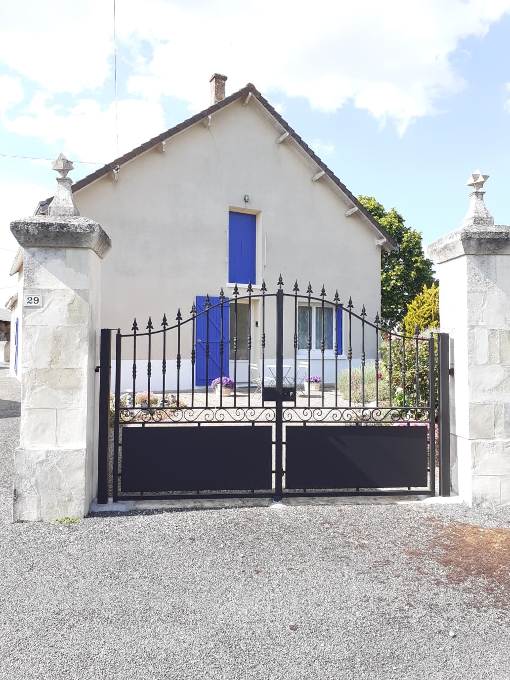 Façade sur cour privative