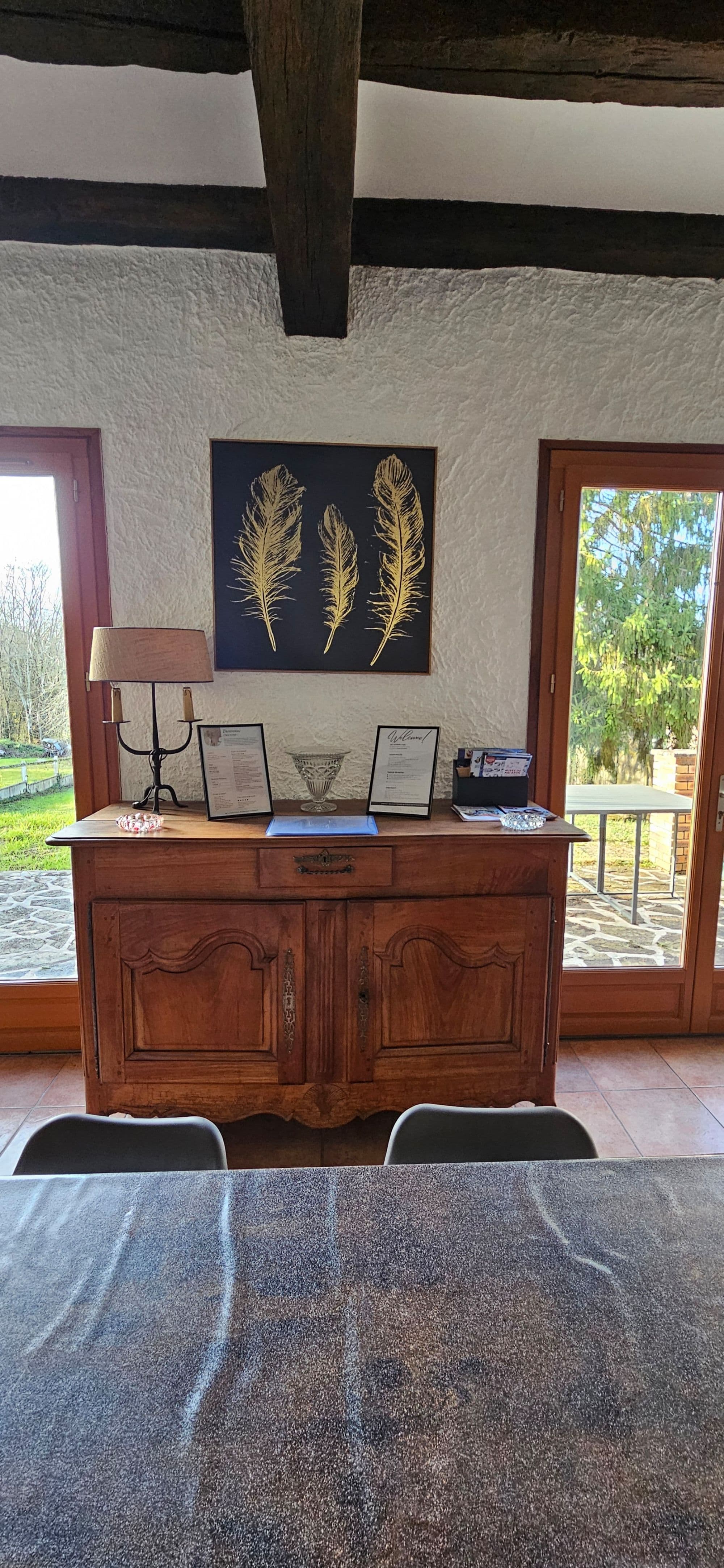 Salle à manger, vue terrasse