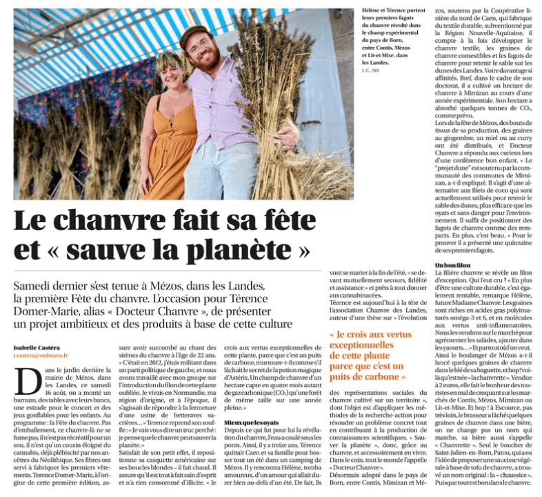 Article de presse sur l'édition précédente