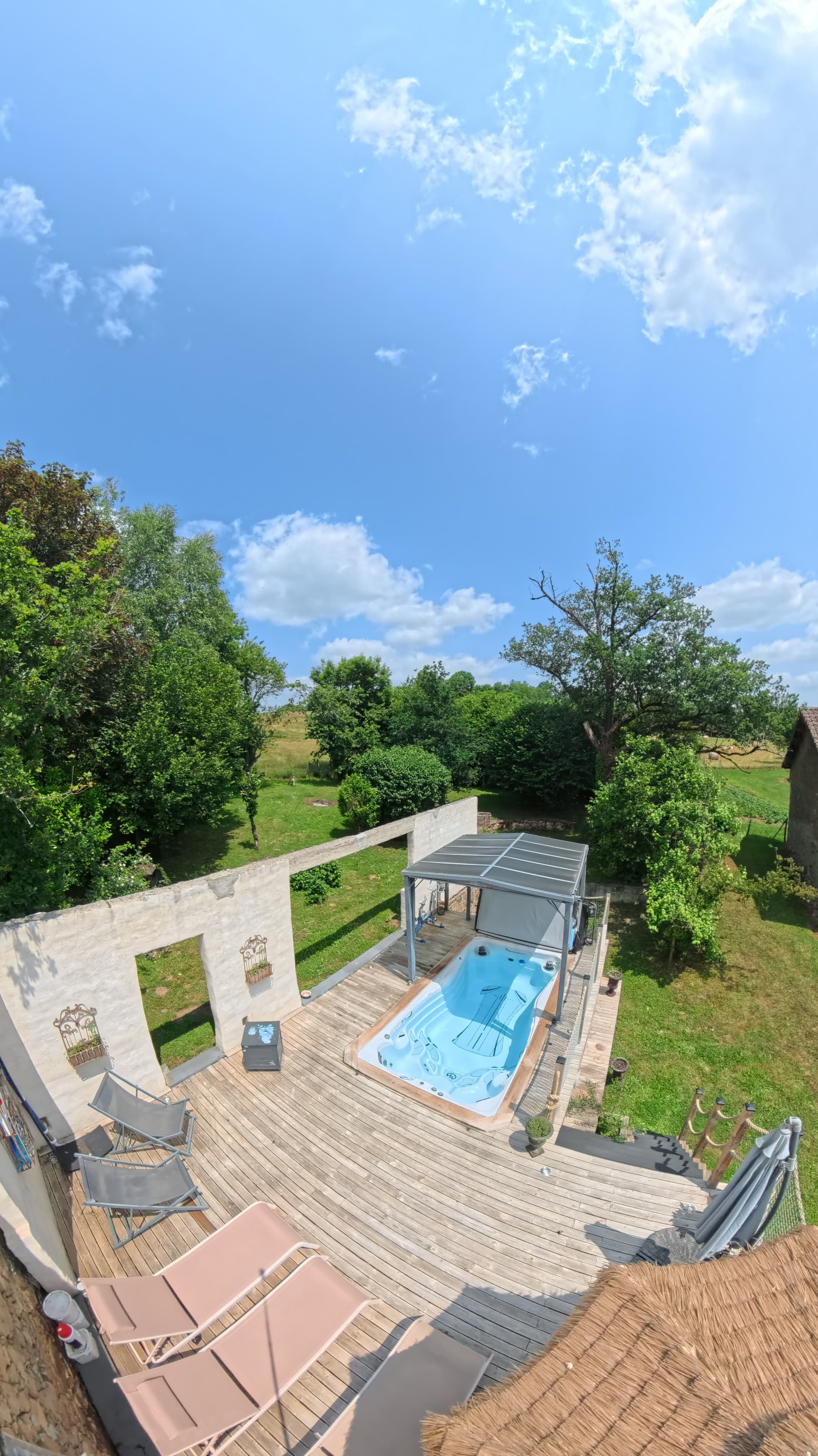 Terrase spa de nage