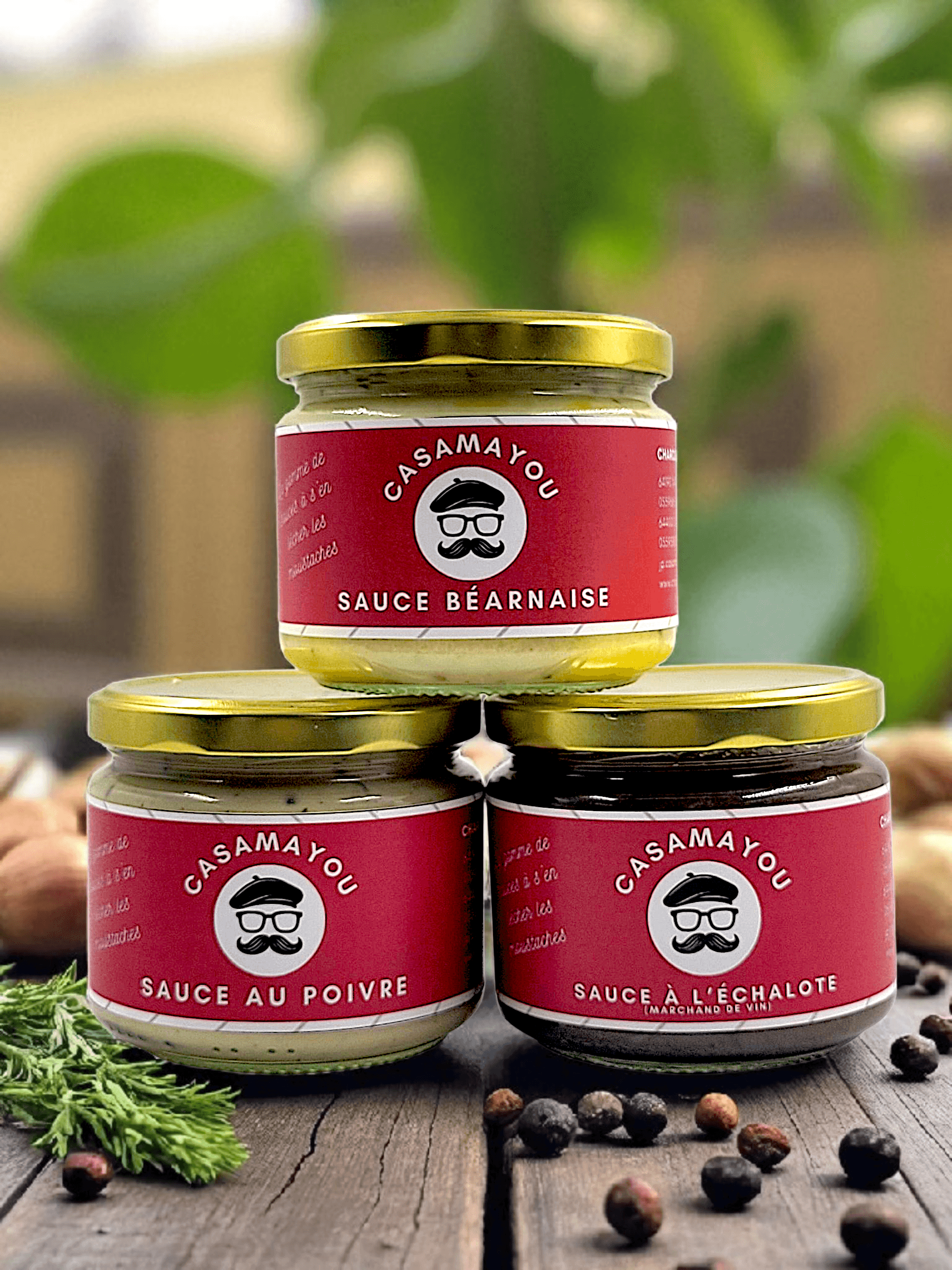 Sauces : Béarnaise, Au poivre, A l'échalote