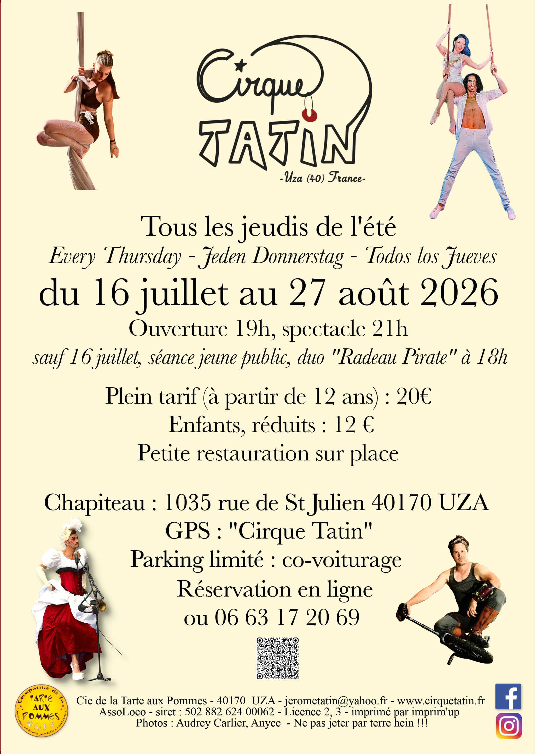 2026 FLY CIRQUE TATIN VERSO
