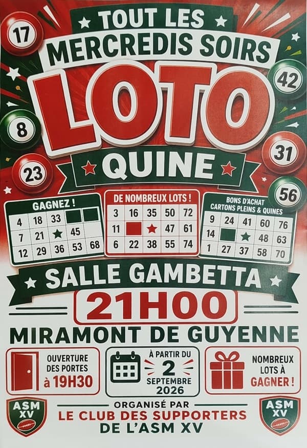 2026-Lotos du club des supporters de l'ASM XV