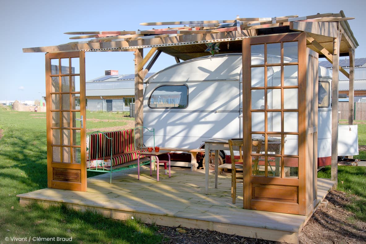 Meuble touristique caravane Sylvie Hebergement Atypique Thouars Thouarsais