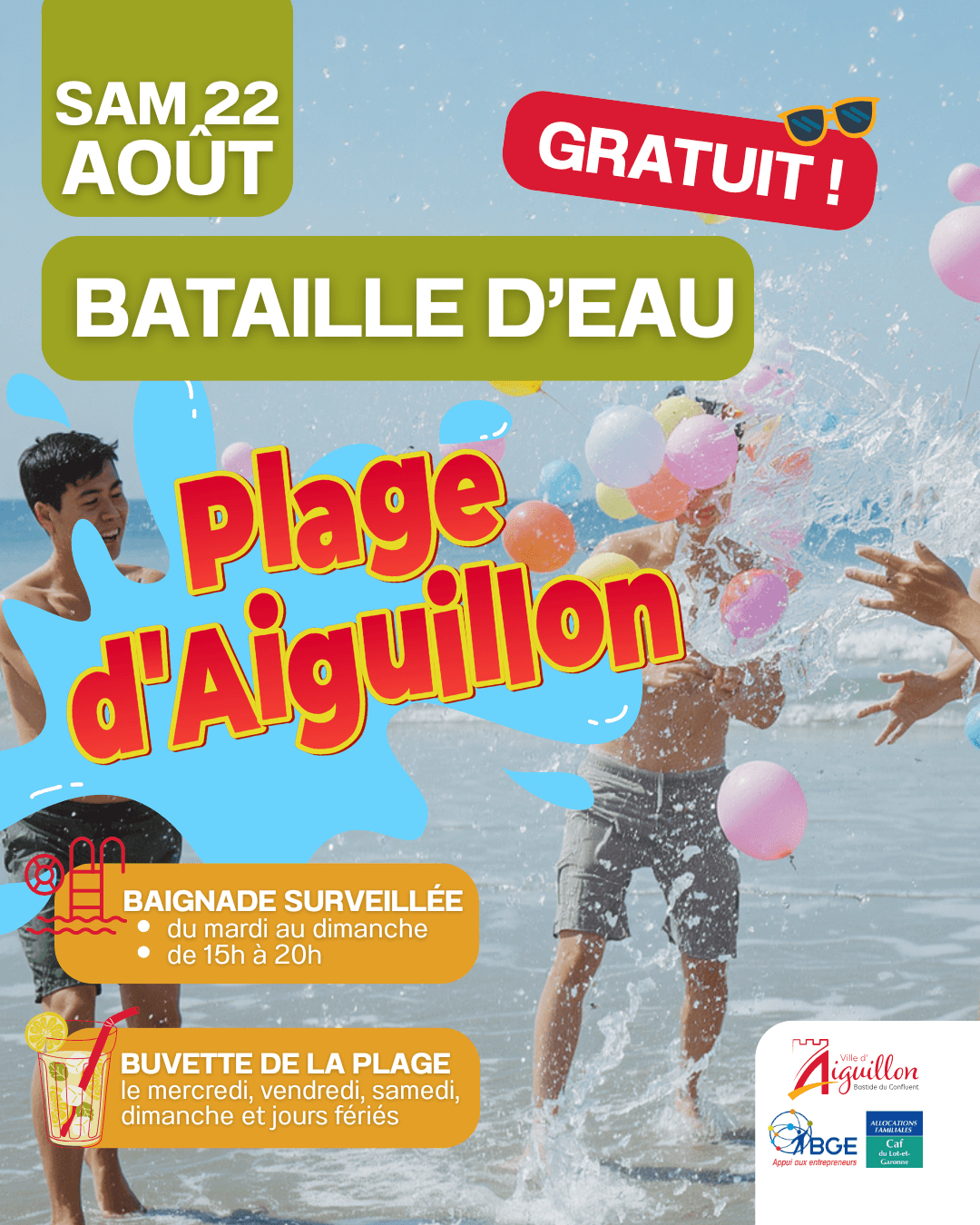 Bataille d'eau géante