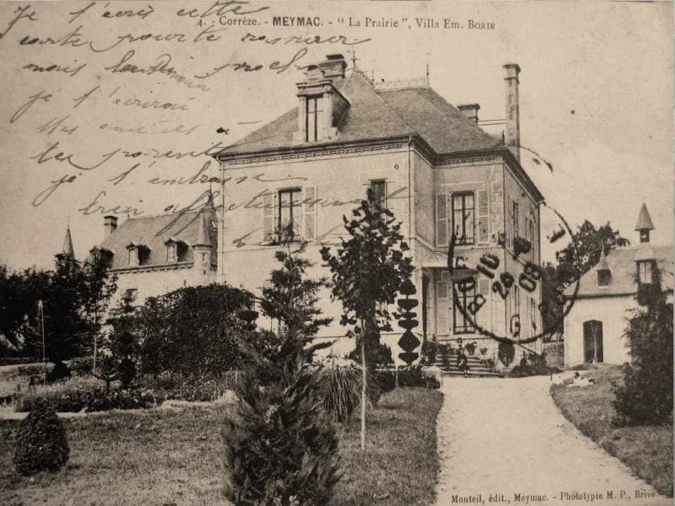 Ancienne carte postale maison Borie