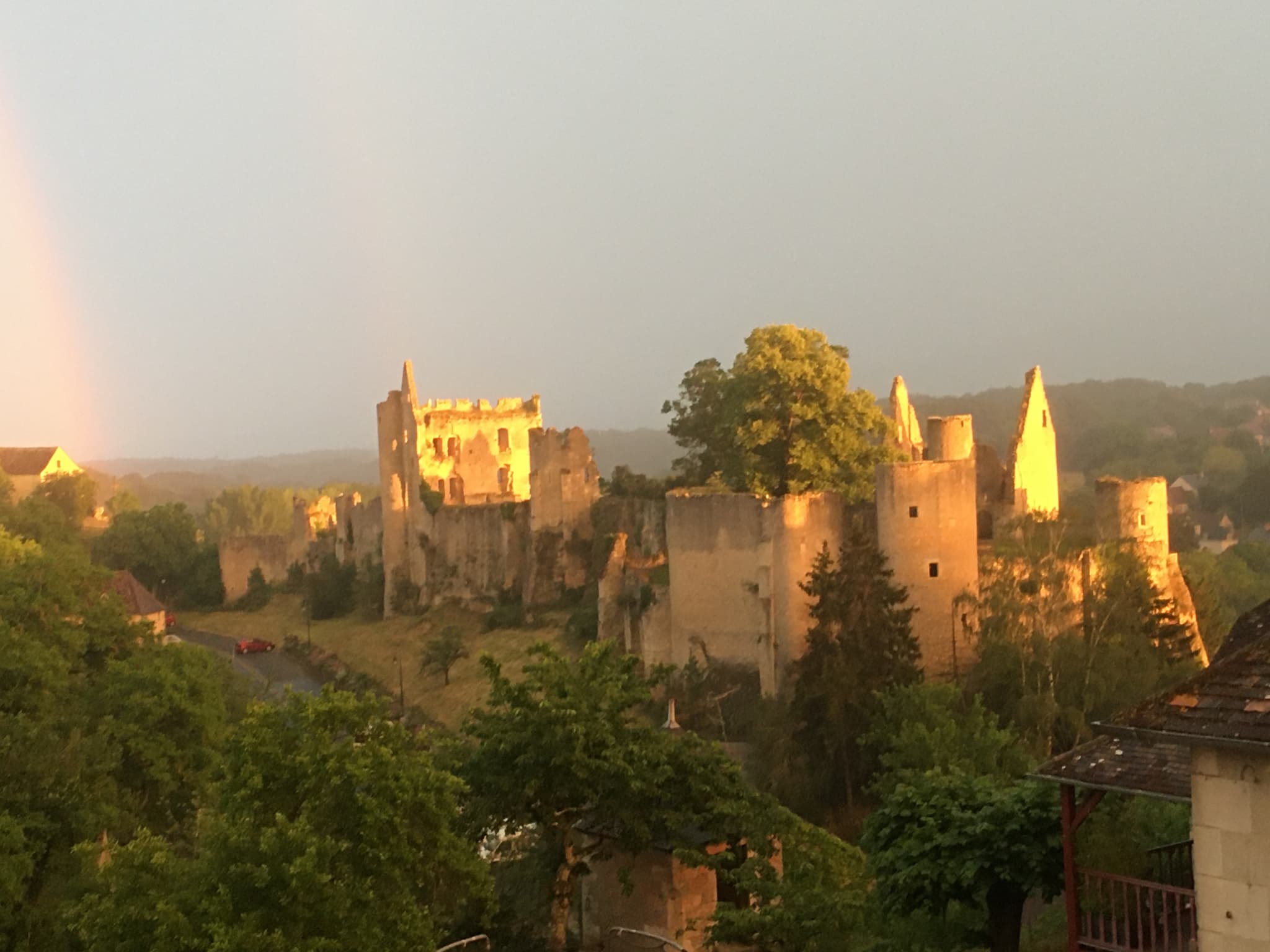 Vue directe de la Chambre sur le Château