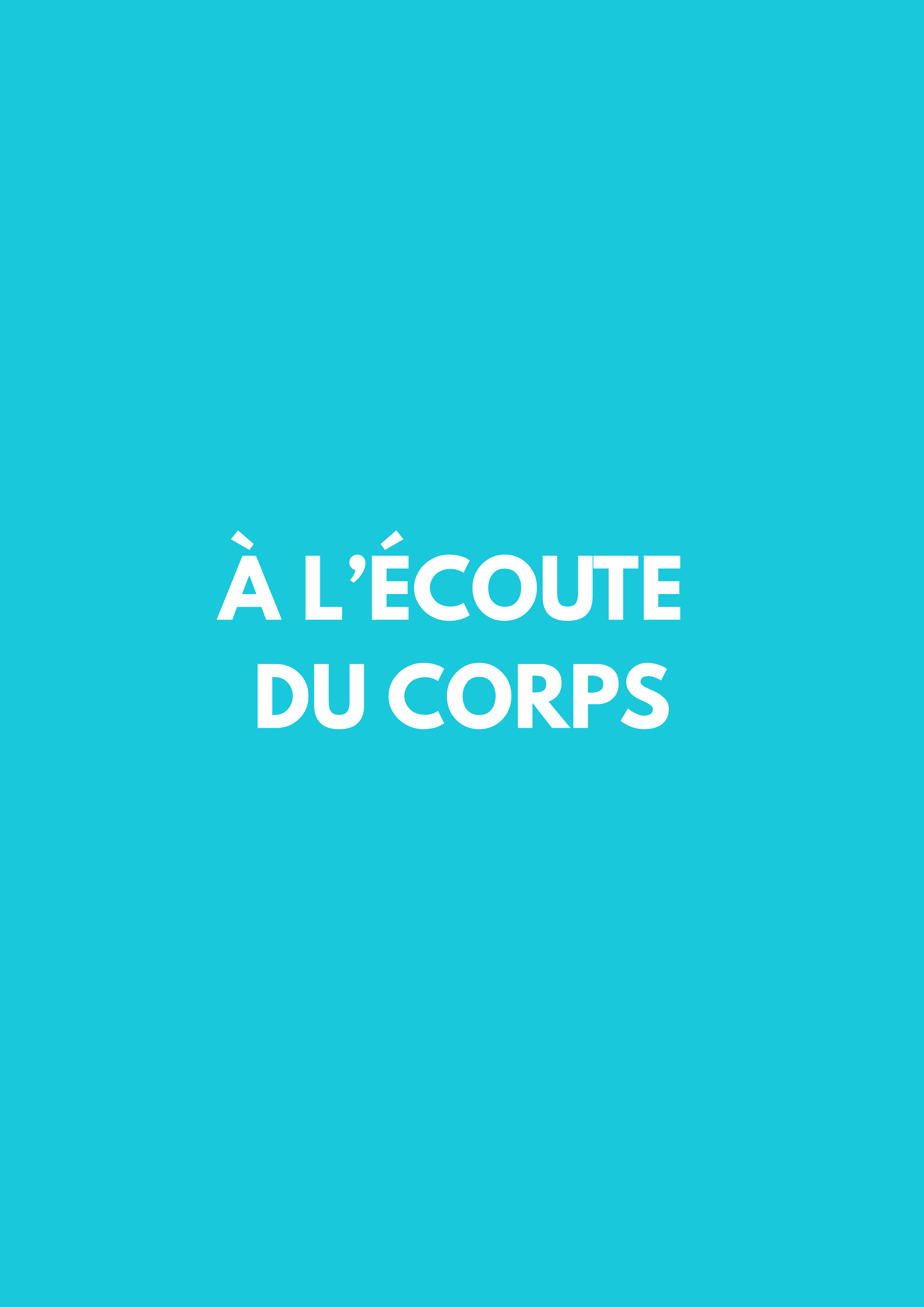 à l'écoute du corps