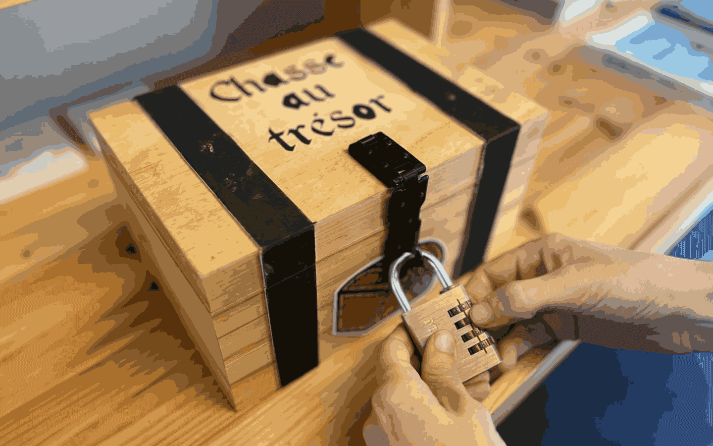 Chasse au trésor de Tardets, coffre