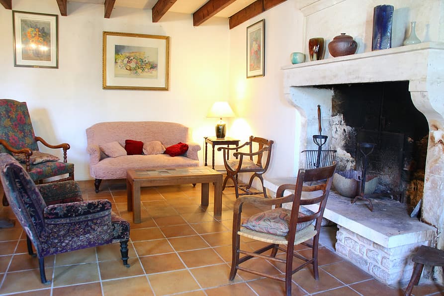 Cheminée du salon