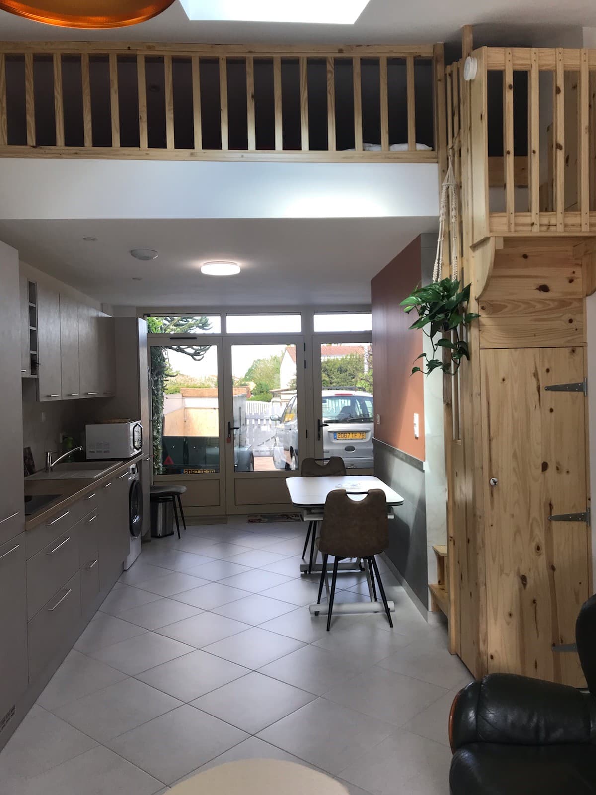 Mezzanine cuisine escalier