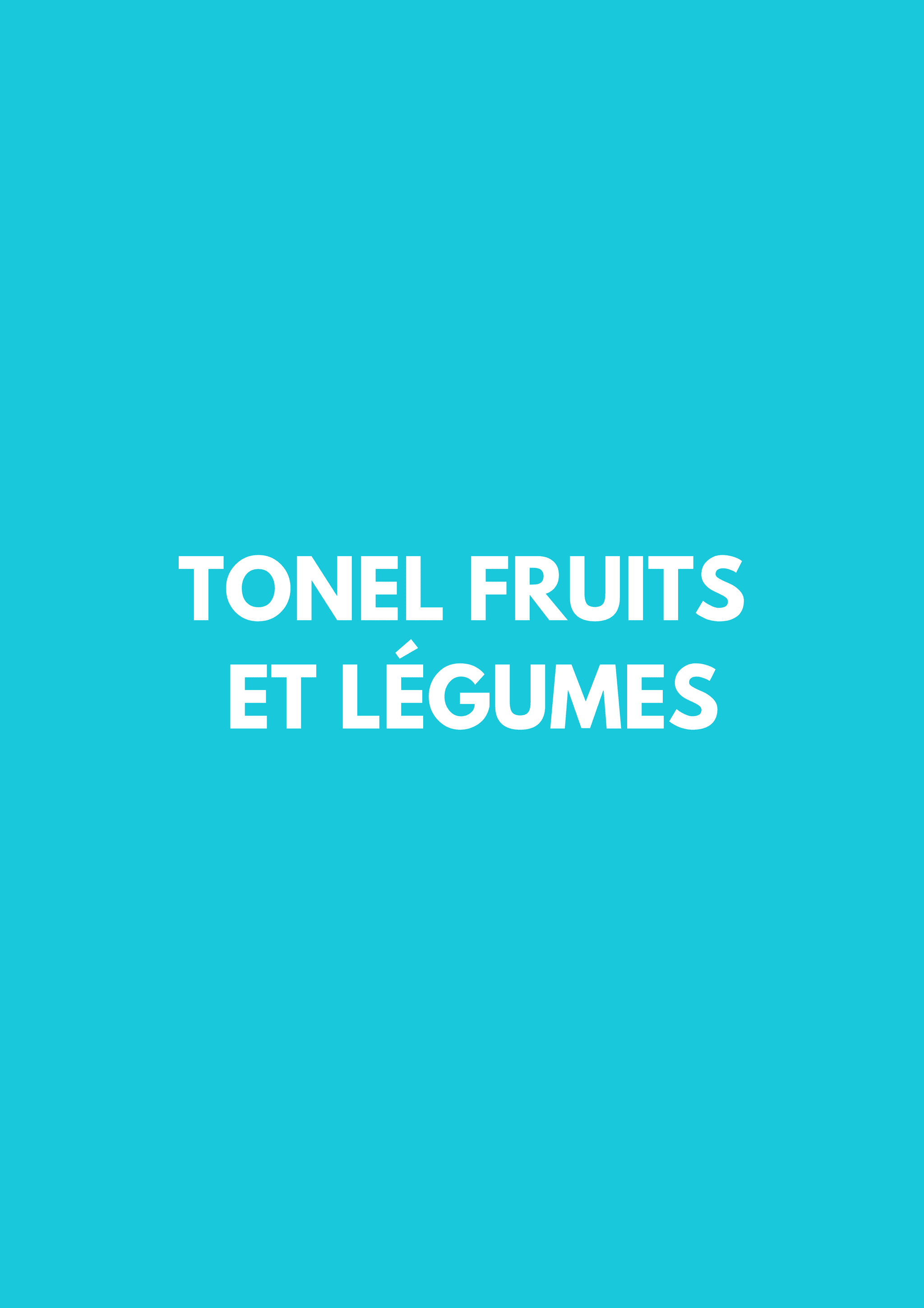 tonel fruits et légumes