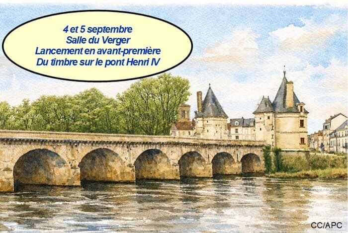 Lancement en Avant-première Nationale du Timbre de la Poste sur le Pont Henri IV_1