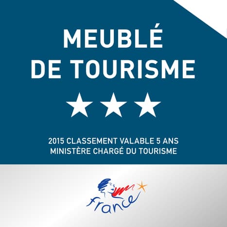 Logo du classement 3*** renouvelé en 2023 pour 6 personnes