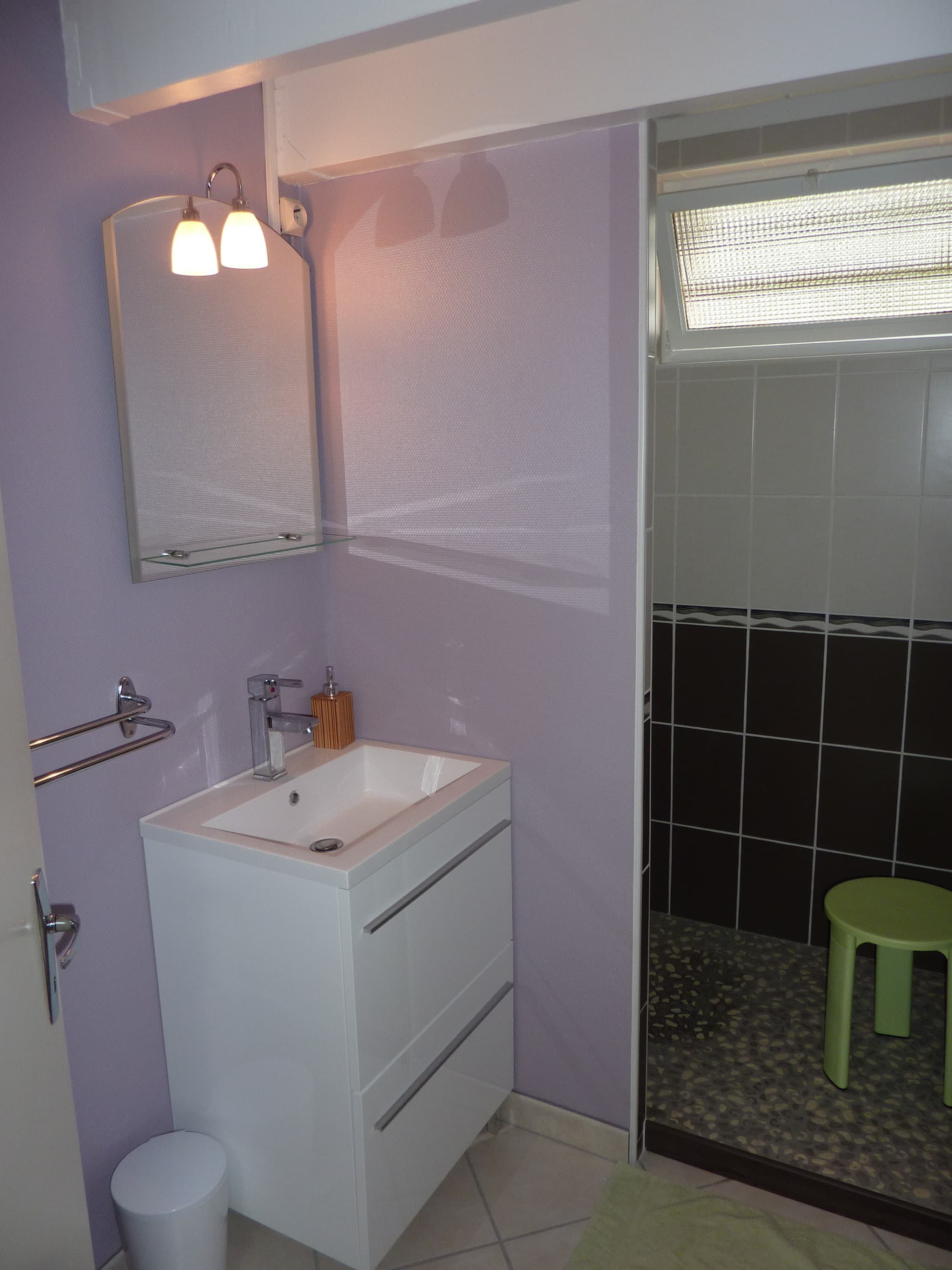 La salle de douche