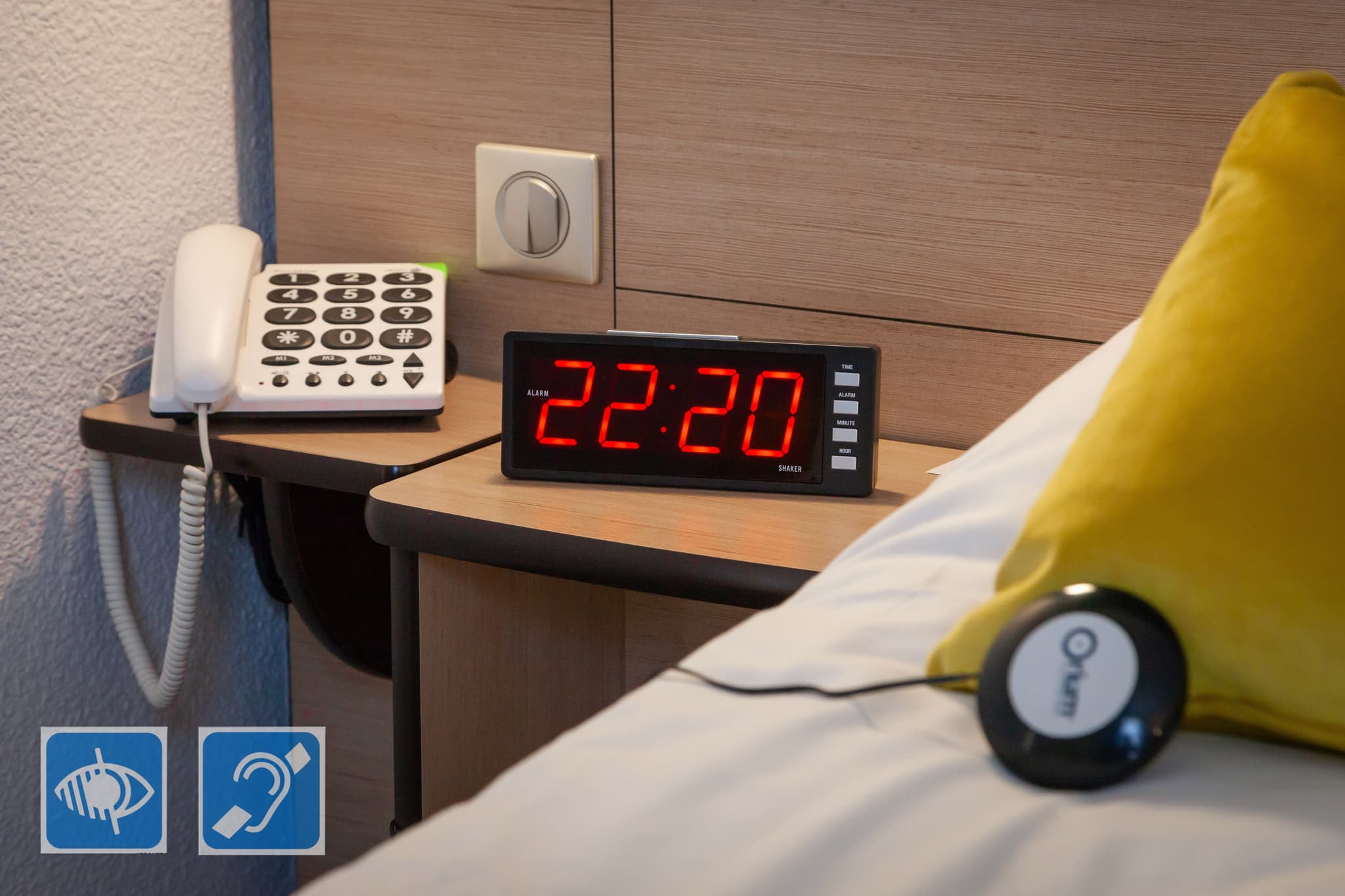 Une chambre pour les personnes handicapées