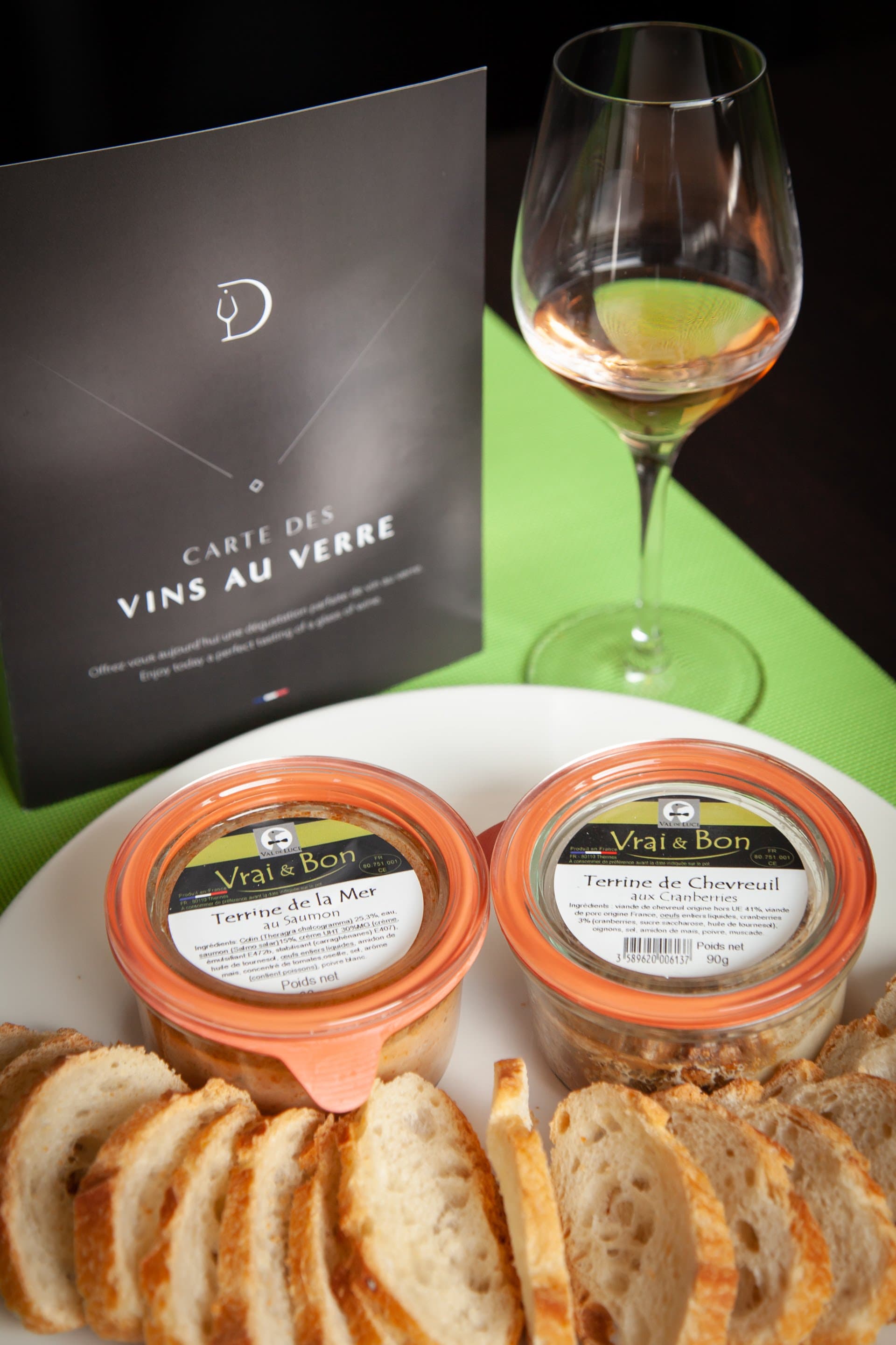 Dégustation de vin au verre