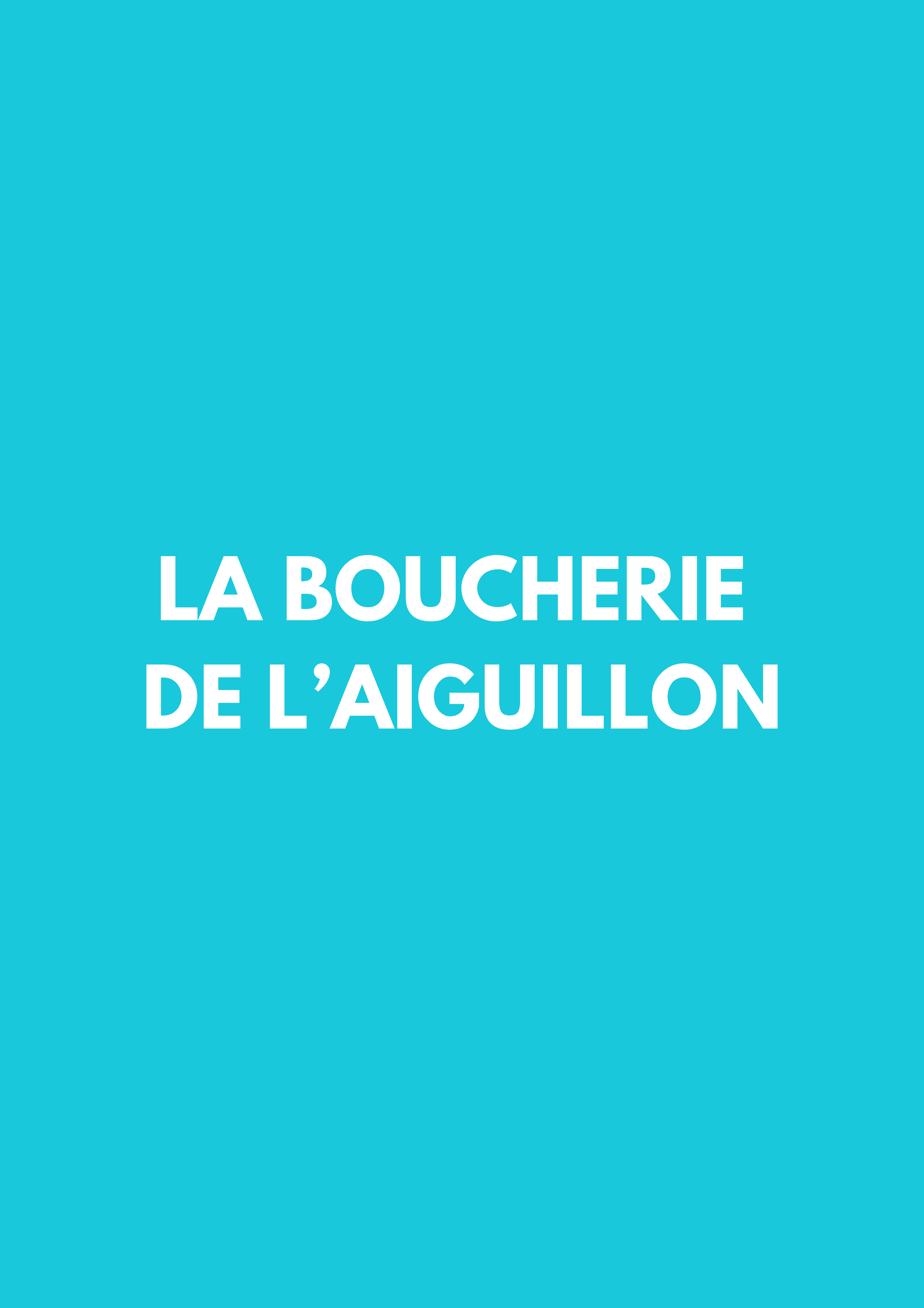 boucherie de l'aiguillon