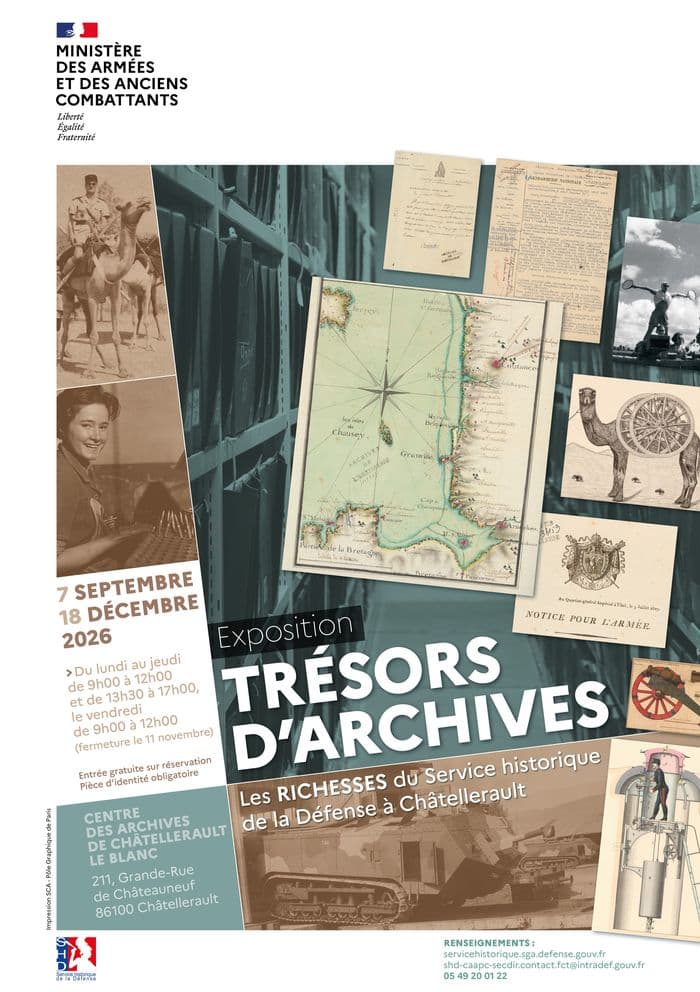 Exposition Trésors d'archives. Les richesses du Service historique de la Défense à Châtellerault_1