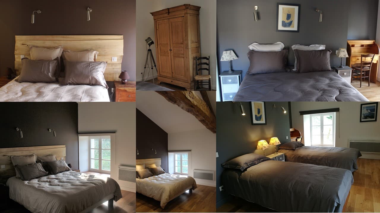 Les chambres de la Maison du Gardien