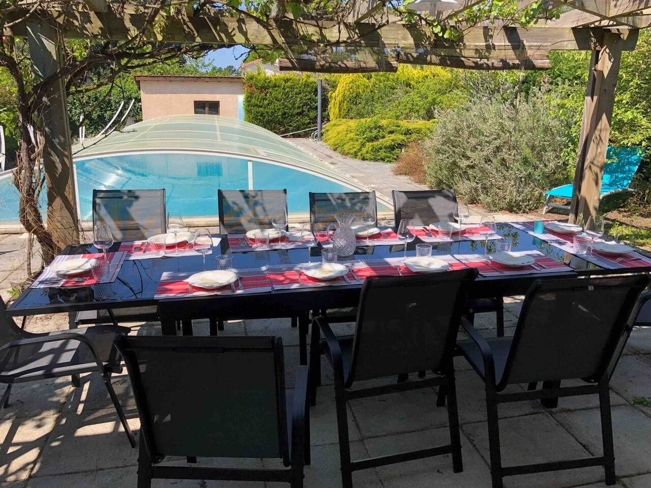 Jardin Grande villa marronnier à Vielle st Girons avec Gites de France Landes