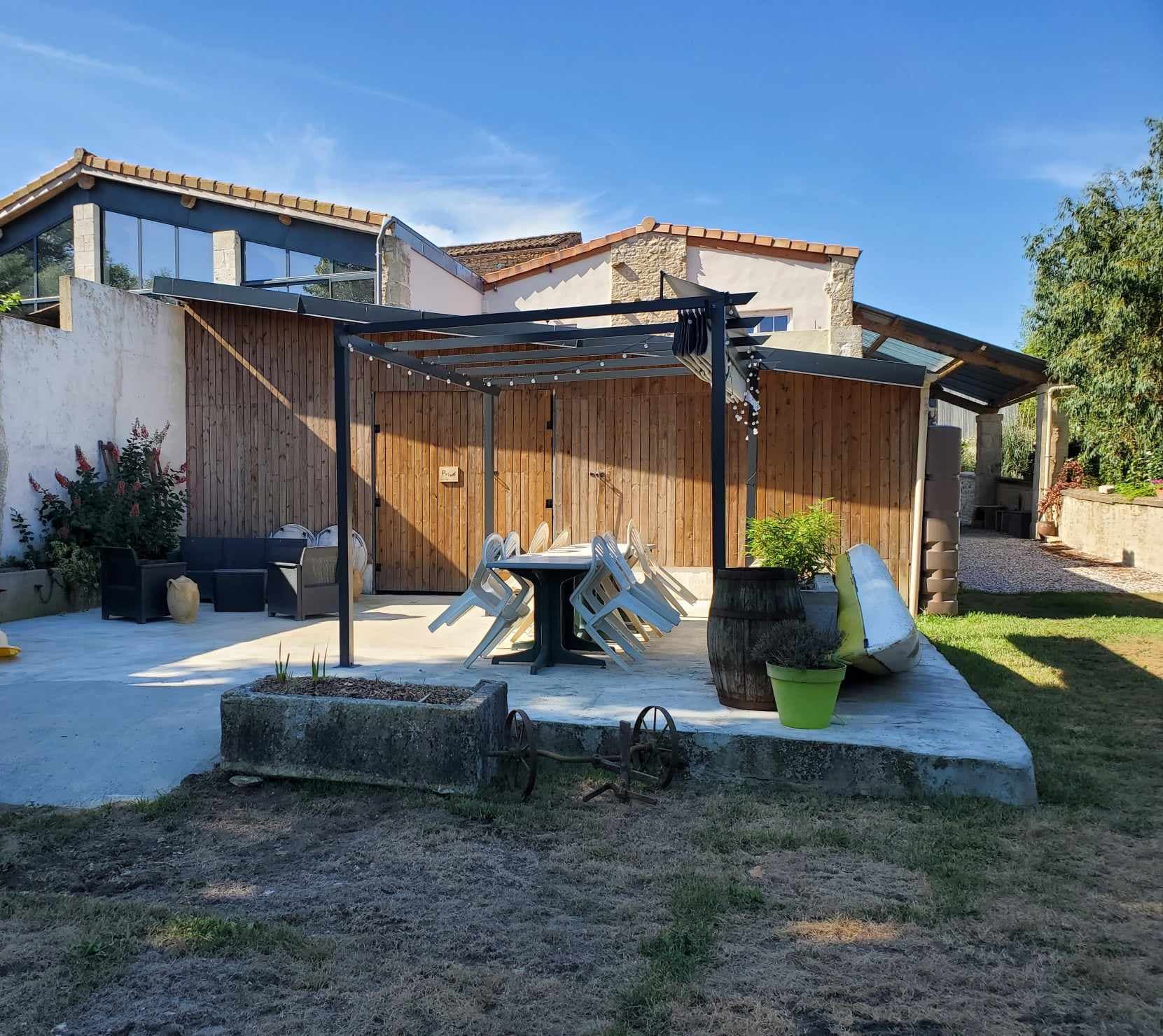 La terrasse du gîte La libellule