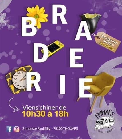 Braderie Emmaüs Thouars Parthenay