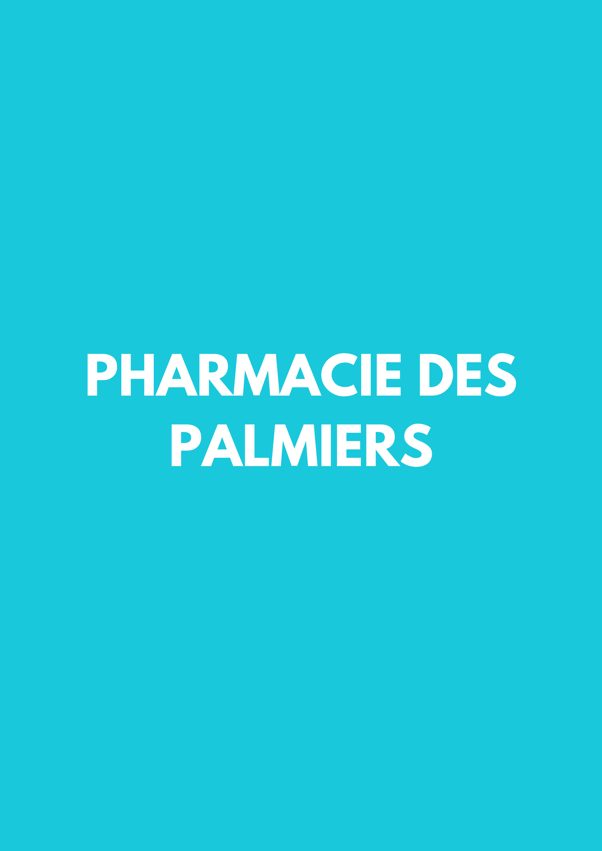 pharmacie des palmiers